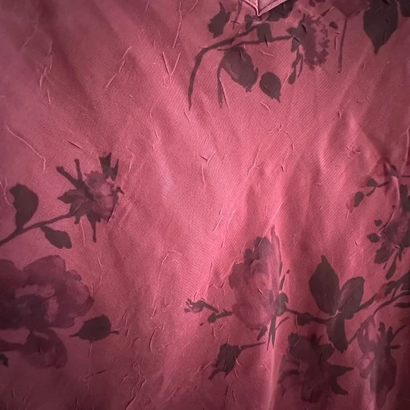 Charlotte Russe Floral Maxi Dress Burgundy Size 3 - Picture 5 of 16